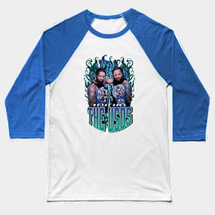 THE USOS BLUE FLAME Baseball T-Shirt